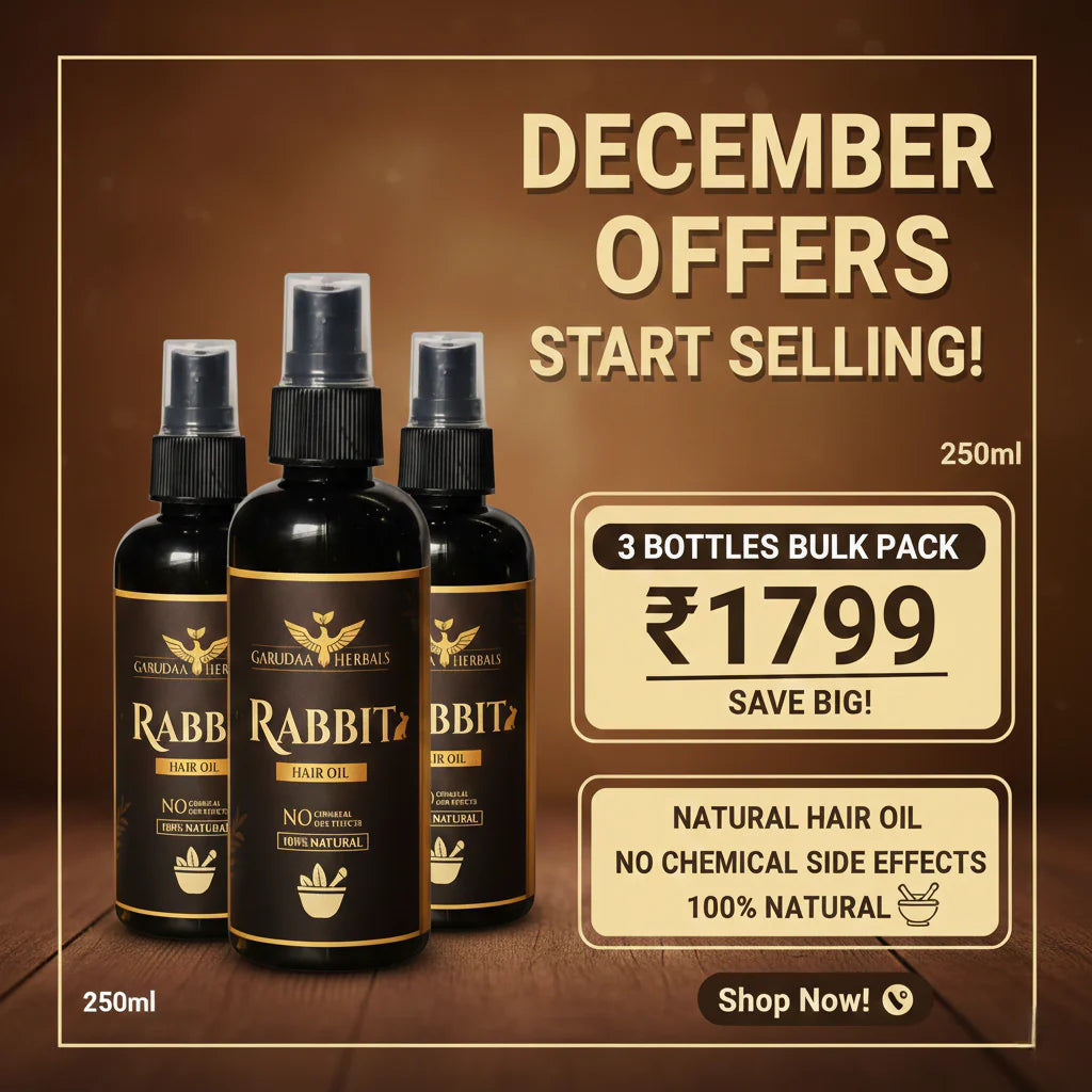 Rabbit Herbal Hair Oil – 100% Stronger, Healthier Growth